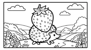 coloriage Fraise updated à imprimer pour enfant de 3 ans