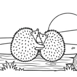 a imprimer coloriage Hérisson updated gratuit