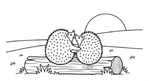 a imprimer coloriage Hérisson updated gratuit