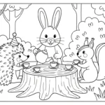 coloriage Hérisson updated pour enfant de 3 ans