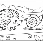 coloriage Hérisson updated pour enfant de à imprimer