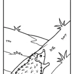 coloriage Hérisson updated à imprimer pour enfant de 2 ans
