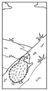coloriage Hérisson updated à imprimer pour enfant de 2 ans