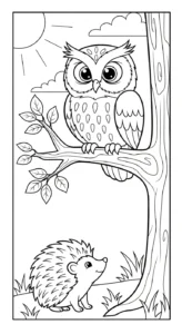 coloriage Hérisson updated et apprentissage
