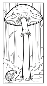 coloriage Hérisson updated a imprimer pour enfant de 4 ans