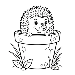coloriage Hérisson updated pour enfants à télécharger