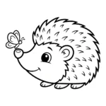 coloriage Hérisson updated à imprimer gratuitement pdf