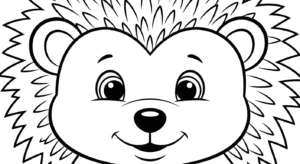 coloriage Hérisson updated à imprimer pour enfant de 6 ans