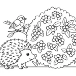 coloriage Hérisson updated pour enfant a imprimer gratuit