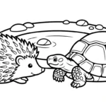 coloriage Hérisson updated a imprimer gratuitement