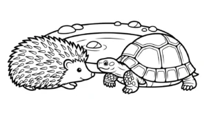 coloriage Hérisson updated a imprimer gratuitement