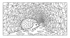 coloriage Hérisson updated a imprimer