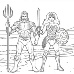 coloriage Justice League et dessins