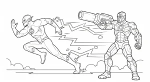 coloriage Justice League à imprimer pdf