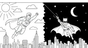 coloriage Justice League a imprimer gratuitement
