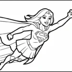 coloriage Justice League pour enfant de 4 ans