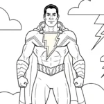 coloriage Justice League pour enfants a imprimer
