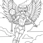 coloriage Justice League à imprimer pdf gratuit