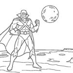 coloriage Justice League pour enfant à imprimer