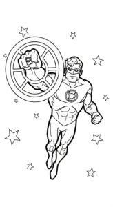 coloriage Justice League pour enfant