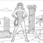 télécharger coloriage Justice League gratuit