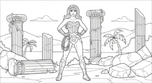 télécharger coloriage Justice League gratuit