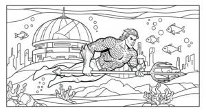 coloriage Justice League gratuit