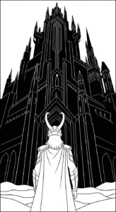 coloriage Loki Marvel a imprimer