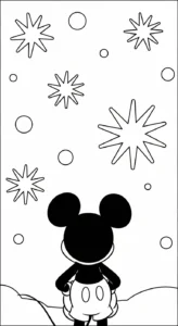 coloriage Mickey Mouse updated à imprimer pour enfant de 6 ans