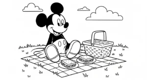 coloriage Mickey Mouse updated pour enfant de 10 ans