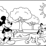 coloriage Mickey Mouse updated gratuit pour enfants