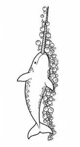 coloriage Narval gratuit a imprimer