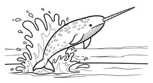 coloriage Narval en ligne