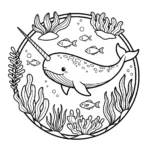 coloriage Narval gratuit
