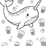 coloriage Narval en ligne