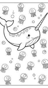 coloriage Narval en ligne
