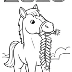 coloriage Nouvel An Chinois 2026 à imprimer gratuit