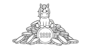 coloriage Nouvel An Chinois 2026 pour enfant de à imprimer
