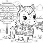 coloriage Nouvel An Chinois 2026 gratuit en ligne