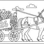 coloriage Nouvel An Chinois 2026 pour bebe a imprimer