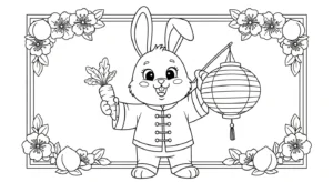 coloriage Nouvel An Chinois updated pour enfants