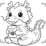 coloriage Nouvel An Chinois updated pour enfant gratuit