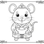coloriage Nouvel An Chinois updated pour enfants a imprimer