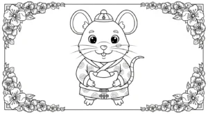 coloriage Nouvel An Chinois updated pour enfants a imprimer