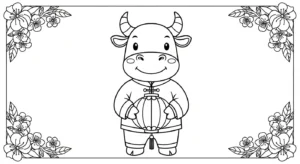 coloriage Nouvel An Chinois updated à imprimer pour enfant de 8 ans