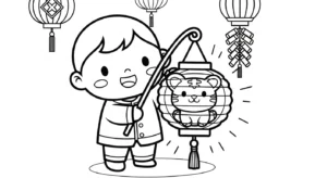 coloriage Nouvel An Chinois updated à imprimer pdf gratuit