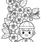 coloriage Nouvel An Chinois updated pour enfant de 3 ans