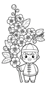 coloriage Nouvel An Chinois updated pour enfant de 3 ans