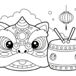 coloriage Nouvel An Chinois updated pour enfant de 10 ans