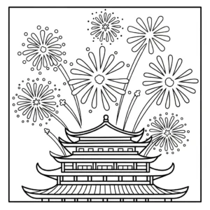 coloriage Nouvel An Chinois updated pour enfant de 4 ans